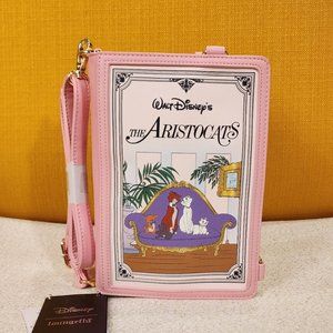 Loungefly Disney The Aristocats Classic Story Book Convertible Mini Backpack NEW